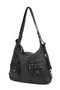 Barcelona Daily Multi-Pocket Large Size Wide Sports Design Adjustable Strap Women's Shoulder Bag Black - 2