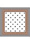 Polka Dot Pattern Bronze Brown Soft Bandana Scarf 50X50 cm - 4