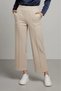 Women's Ankle Length Scuba Pants with Elastic Waist and Pockets - 2