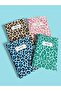 4-Pack Leopard Mini Unlined Notebook 20 Sheets