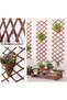 OneDcor Expandable Wooden Garden Fence – Adjustable Privacy Trellis (75 Cm) - 5