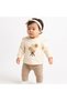 Baby Girl Lace Shoulder Detail Floral Top and Bottom Set – 9-12-18 Months Stylish Combination