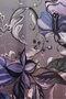 Women's Plus Size Purple V-Neck Digital Floral Printed Stone Embroidered Long Sleeve L Stretch Fabric Mother Combed Cotton Blouse - 7