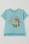 T-Shirt for Boys League Star Dinosaur Printed 2-6 Years Old, Light Blue