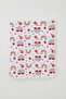 Newborn Baby Blanket Rainbow Fairy Tale Floral Pattern Standard, White