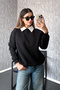 Women's 3 Thread Inner Ribbed Crew Neck Sweat 21614
