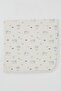 Newborn Baby Blanket Cute Sea Animals Patterned Standard, Cream