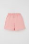 Girl's Shorts Skirt with Bow Accessories and Ruffles, Ages 3-8, Salmon - 2