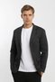 Buttoned Double Pocket Flap Slit Cotton Lycra Patterned Men's Jacket - 8