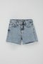 Girl's Shorts Jean Leg Tassel Detail Pocketed 10-14 Years Old, Light Blue