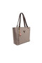 Coffee Yellow - Brown Plaid Line Square Women's Shoulder Bag Sp1176 - 3