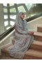 Cotton Self-Boned Patterned Hijab Women's Prayer Dress – Comfortable and Breathable Worship Clothing - 6