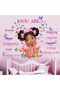 Bedroom Wall Stickers for Black Girls - Peel and Stick African American Butterfly Inspirational Deca