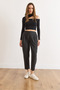 Women's Anthracite Waist Detailed Pleated Polyviscose Carrot Pants Pnt-19000293 - 2