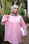 Pink Crew Neck Oversized Sleeve Combed Cotton Sweat - 5