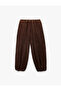 Ankle Length Loose Fit Textured Satin Harem Pants
