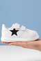 Animated Character Printed Girls' and Boys' Sports Shoes with Velcro Fasteners and White Sneaker Bands - 3