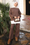 Koyuv Mink Zipper Detailed Modal Tunic Trouser Suit