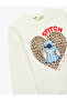 Licensed Stitch Printed Long Sleeve Crew Neck Fleece-Lined Sweatshirt - 3