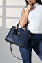 Navy Blue Tassel Detailed Women's Shoulder and Hand Bag Stylish and Convenient Design - 2
