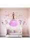 Butterfly Girls Wall Stickers - Flower Fairy Wall Decals - Girls Bedroom Nursery Playroom W - 3