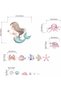 Mermaid Wall Stickers for Girls Bedroom - Peel & Stick Under The Sea Decals - 4