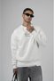 Trend Biz Crew Neck Oversized Front Embroidered Sweatshirt - 2