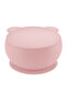 Vacuum Bottom Silicone Bowl with Lid - Pinky Pink - 2