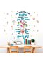 Reading Book Wall Stickers - Inspirational Quotes, Peel and Stick (Amimagen)