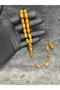 Systematic Masterpiece High-End Marbled Collectible Crimped Amber Prayer Beads - 4