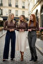 3-Piece Brown Finger-Looped Women's Bodysuit Set - 8
