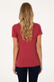 Women's Cherry Basic Polo Neck T-Shirt 50300896-Vr223 - 5