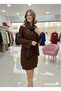 Tricot Dress with Shawl Detail, Spanish Sleeve Model - 4