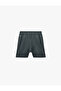 Regular Fit Slit-Sewn Detailed Elastic Waistband Short Sports Shorts with Tights - 4