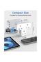 6-in-1 Plug Extension Socket with 3 USB (1 Type-C) UK 13A Power Adapter - White - 2
