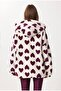 Asur Boutique Women's Hooded Lamb Model Standard Size Coat (36-42) - 4