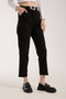 Women's Belt-Detail Suede Carrot Pants - 7