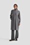 Trend Ribbed Half Zip Crepe Tunic with Sleeves and Collar Gray 25Kt456 - 2