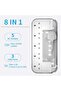 Extension Lead with 5 Outlets & 3 USB, Cable Management Box, 2m, White - 2