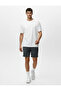 Regular Fit Slit-Sewn Detailed Elastic Waistband Short Sports Shorts with Tights - 2