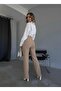 Women's piped Full Stretch Fabric Palazzo Pants Pull-On No Fading - 2