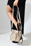 Women's Beige Drawstring Modern and Stylish Women's Bag with Hand and Shoulder Straps - 4
