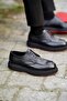 Rolin Black Men's Leather Shoes - 7