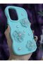 Samsung Galaxy A56 Compatible Water Green Pearl & Tulle Floral Stylish Phone Case - 5