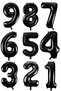 6 Year Old Giant Black Number Balloon Spider-Man Birthday Balloon Set Superhero Themed Economical Set - 3
