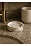 Decorative Porcelain Tree of Life Patterned Solid Soap Dish with Gold Detail, 1 Piece