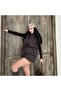 Women's Hooded Puffer Vest Coat - 2