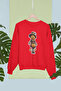 سويت شيرت من القطن بأكمام طويلة مطبوع عليه هالوين مبطن بالصوف NISEX SWEATSHIRT
