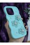 Xiaomi Redmi Note 13 Compatible Water Green Pearl & Tulle Floral Stylish Phone Case - 5