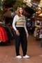 Black Color Casual Trousers with Pocket Detail - 7